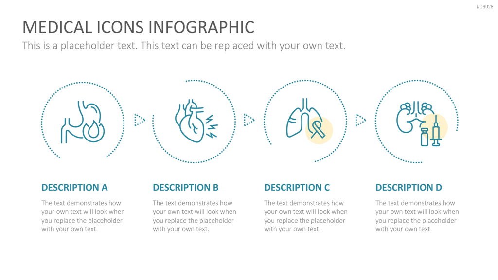 240 Line Icons – Medizin & Wissenschaft PowerPoint-Vorlage