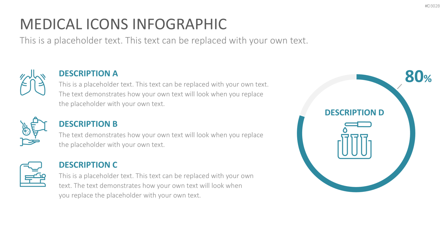 240 Line Icons – Medizin & Wissenschaft PowerPoint-Vorlage