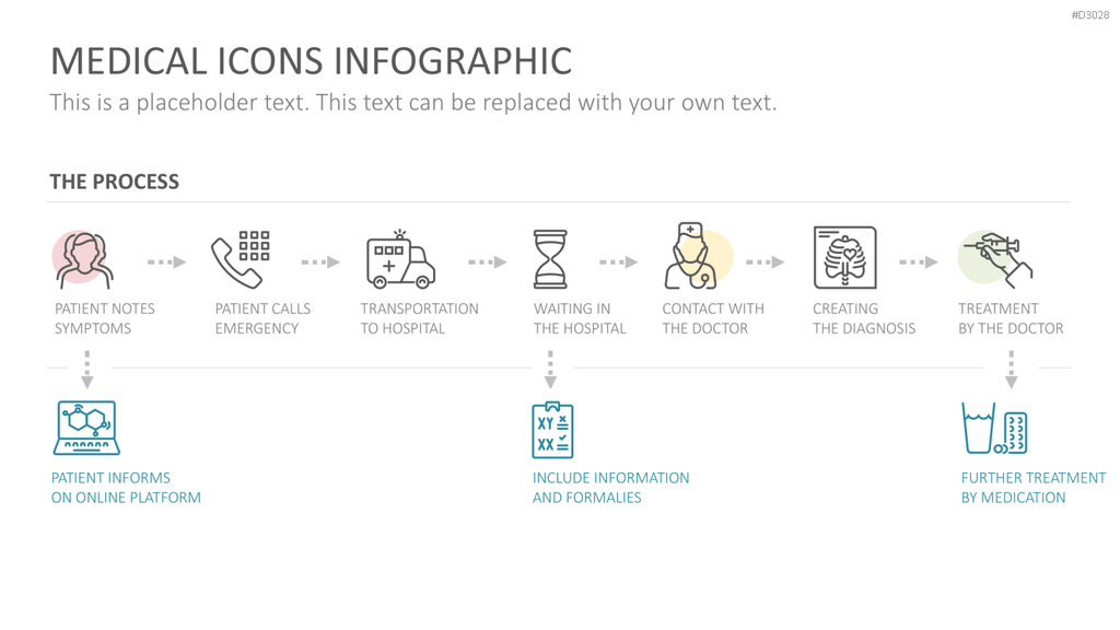 240 Line Icons – Medizin & Wissenschaft PowerPoint-Vorlage