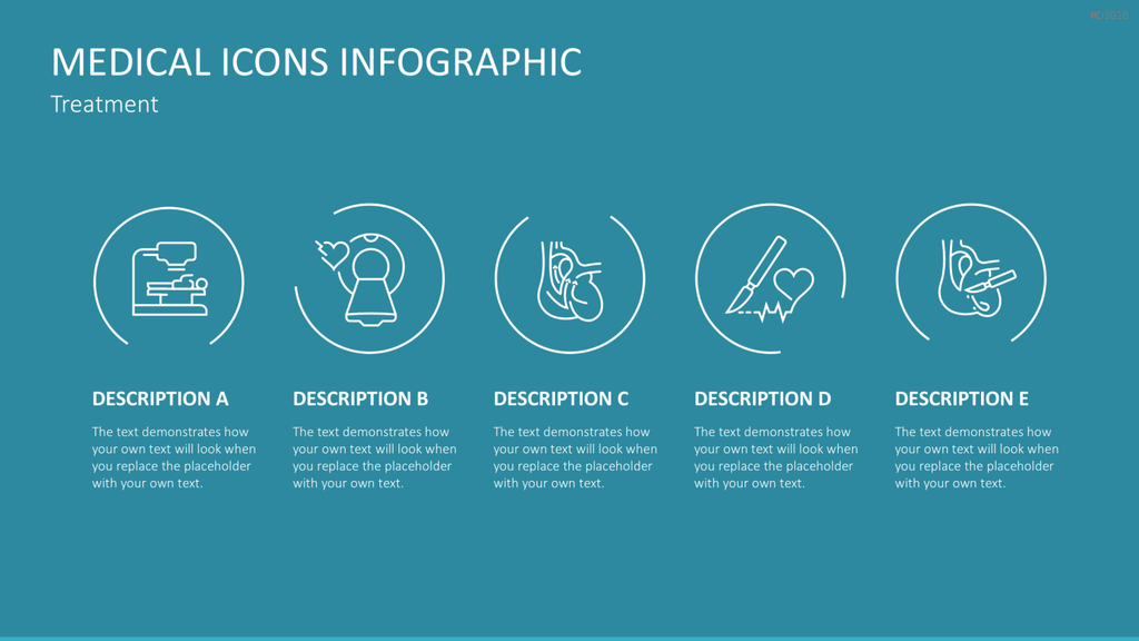 240 Line Icons – Medizin & Wissenschaft PowerPoint-Vorlage