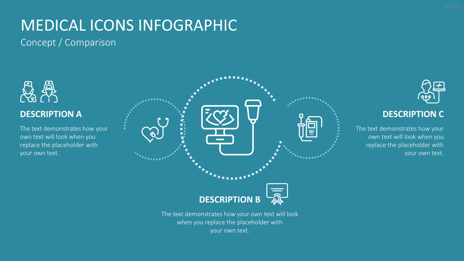 240 Line Icons – Medizin & Wissenschaft PowerPoint-Vorlage