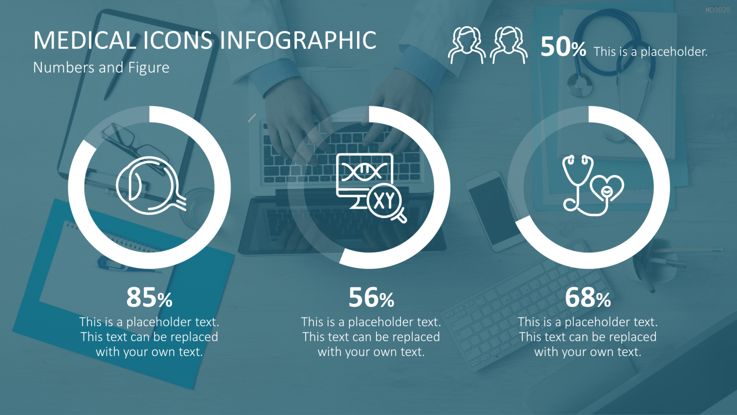 240 Line Icons – Medizin & Wissenschaft PowerPoint-Vorlage