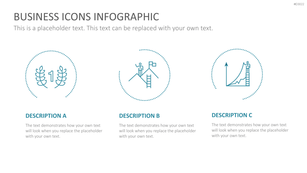 Line Icons - Business PowerPoint-Vorlage