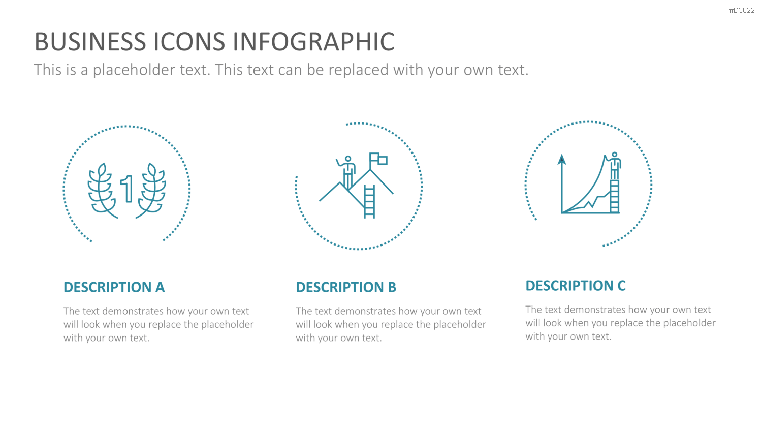 Line Icons - Business PowerPoint-Vorlage