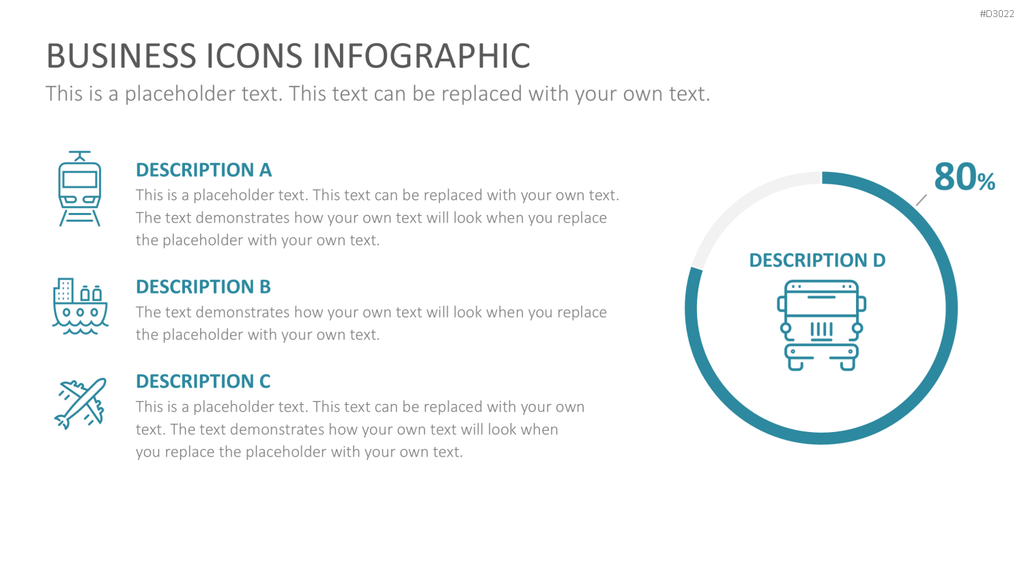 Line Icons - Business PowerPoint-Vorlage