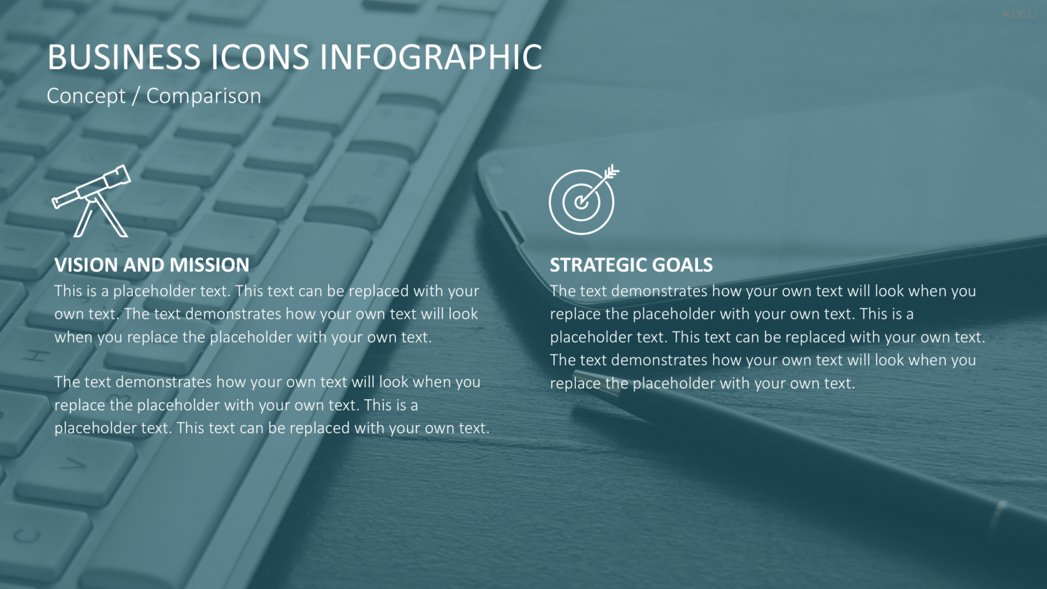 Line Icons - Business PowerPoint-Vorlage