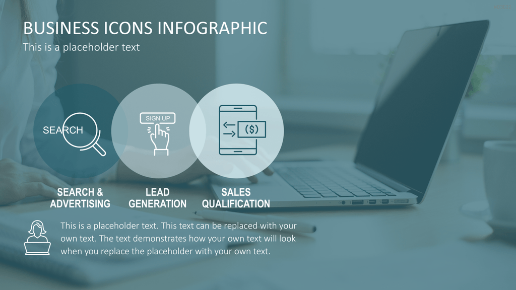 Line Icons - Business PowerPoint-Vorlage