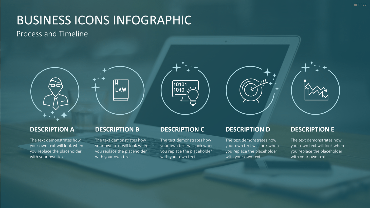 Line Icons - Business PowerPoint-Vorlage