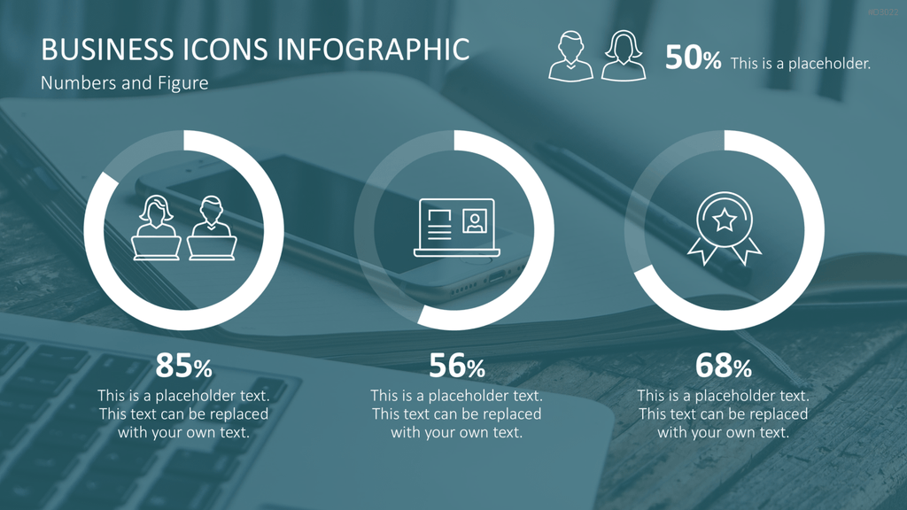 Line Icons - Business PowerPoint-Vorlage