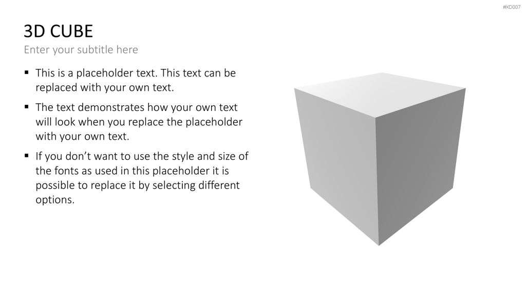 3D Würfel Bundle PowerPoint-Vorlage