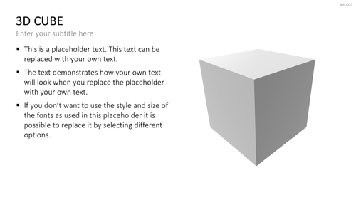 3D Würfel Bundle PowerPoint-Vorlage