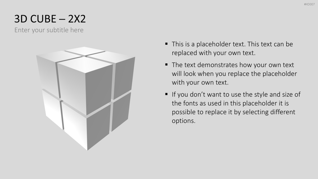 3D Würfel Bundle PowerPoint-Vorlage