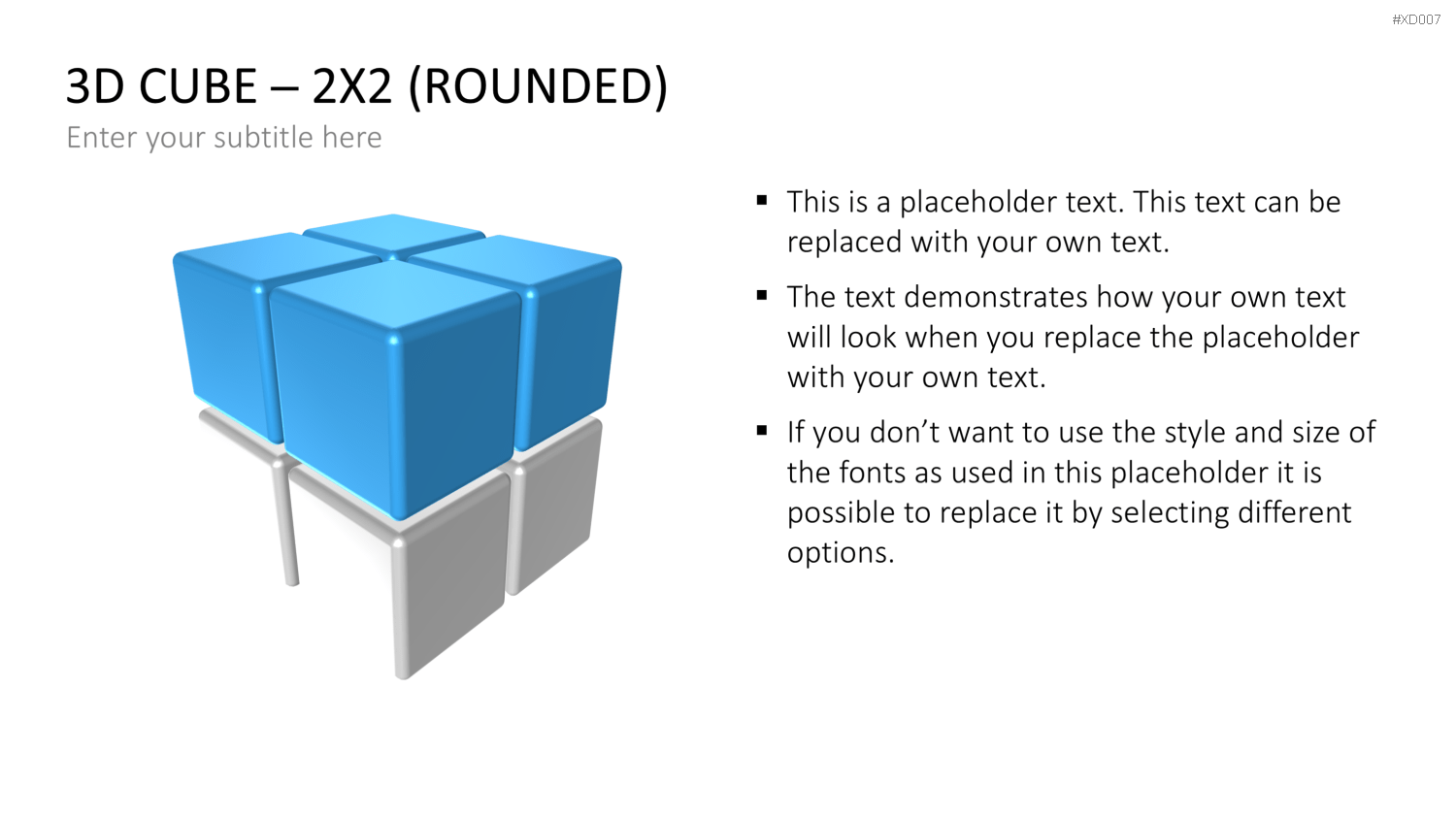 3D Würfel Bundle PowerPoint-Vorlage