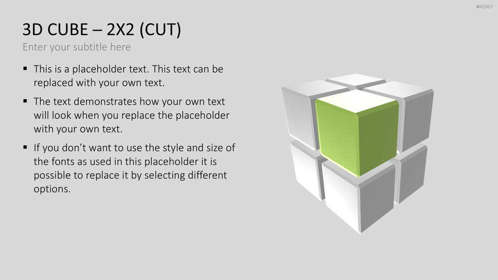 3D Würfel Bundle PowerPoint-Vorlage