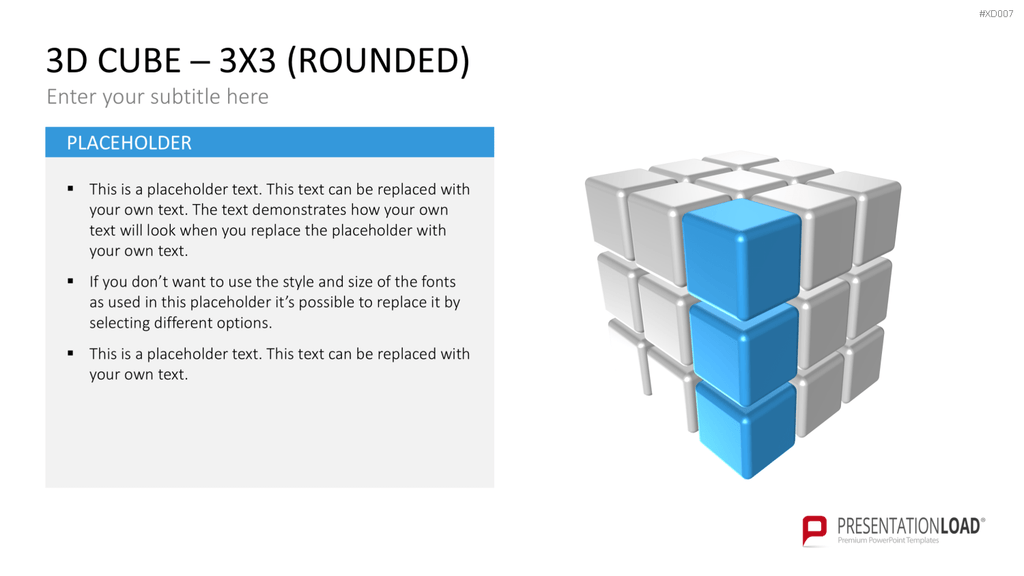 3D Würfel Bundle PowerPoint-Vorlage