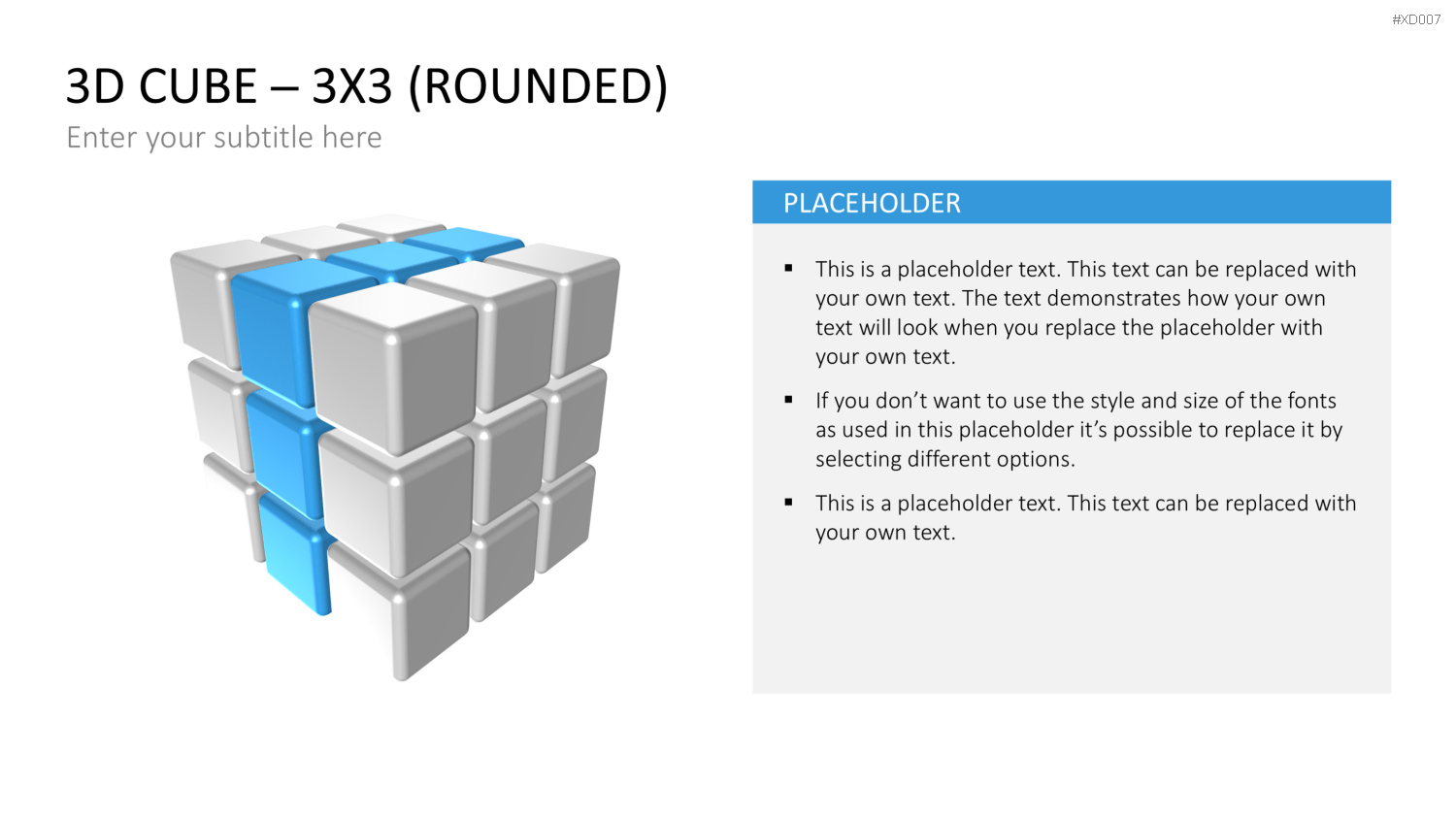 3D Würfel Bundle PowerPoint-Vorlage