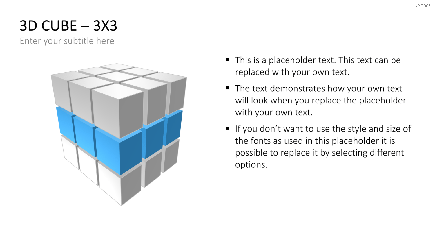 3D Würfel Bundle PowerPoint-Vorlage