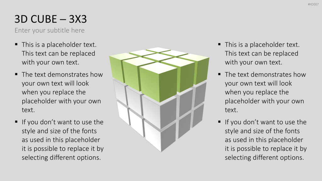 3D Würfel Bundle PowerPoint-Vorlage