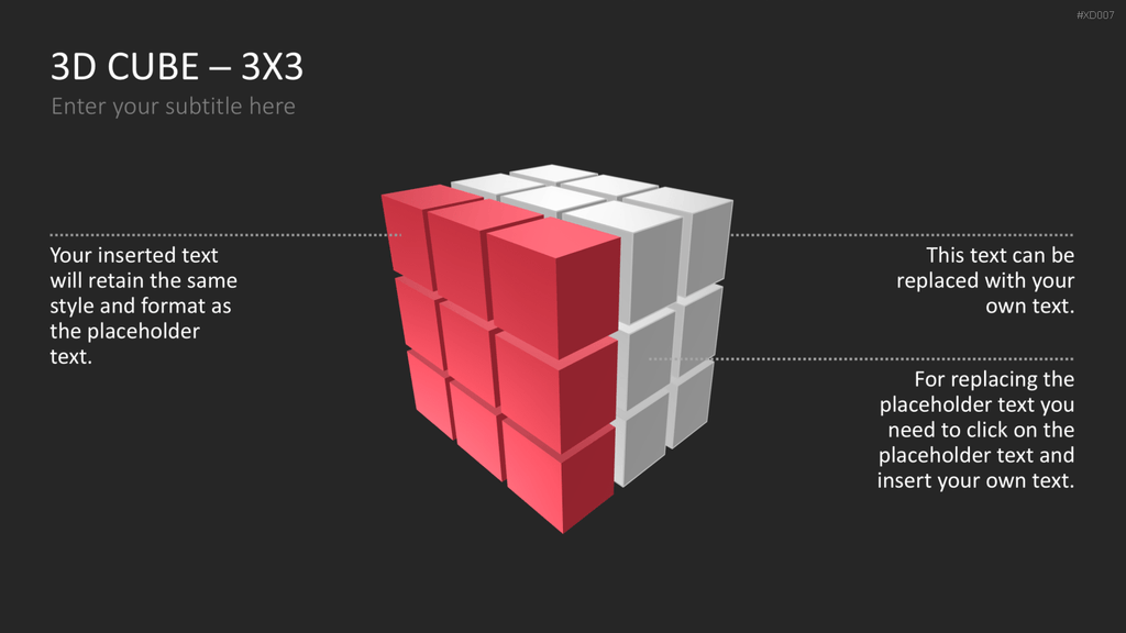 3D Würfel Bundle PowerPoint-Vorlage