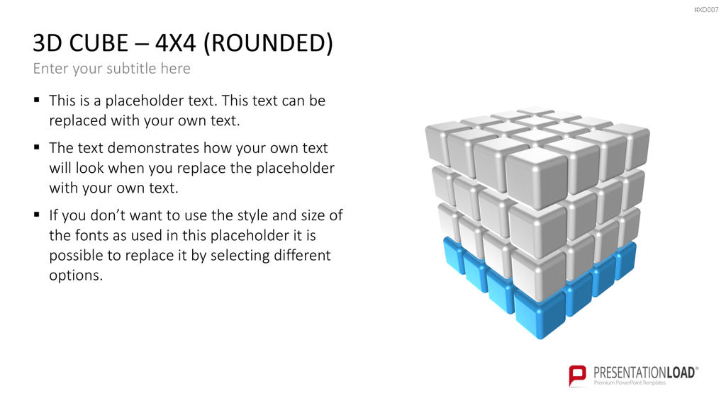 3D Würfel Bundle PowerPoint-Vorlage