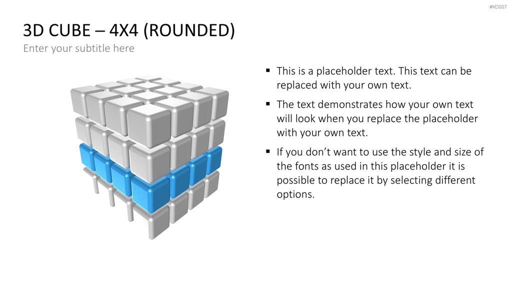 3D Würfel Bundle PowerPoint-Vorlage