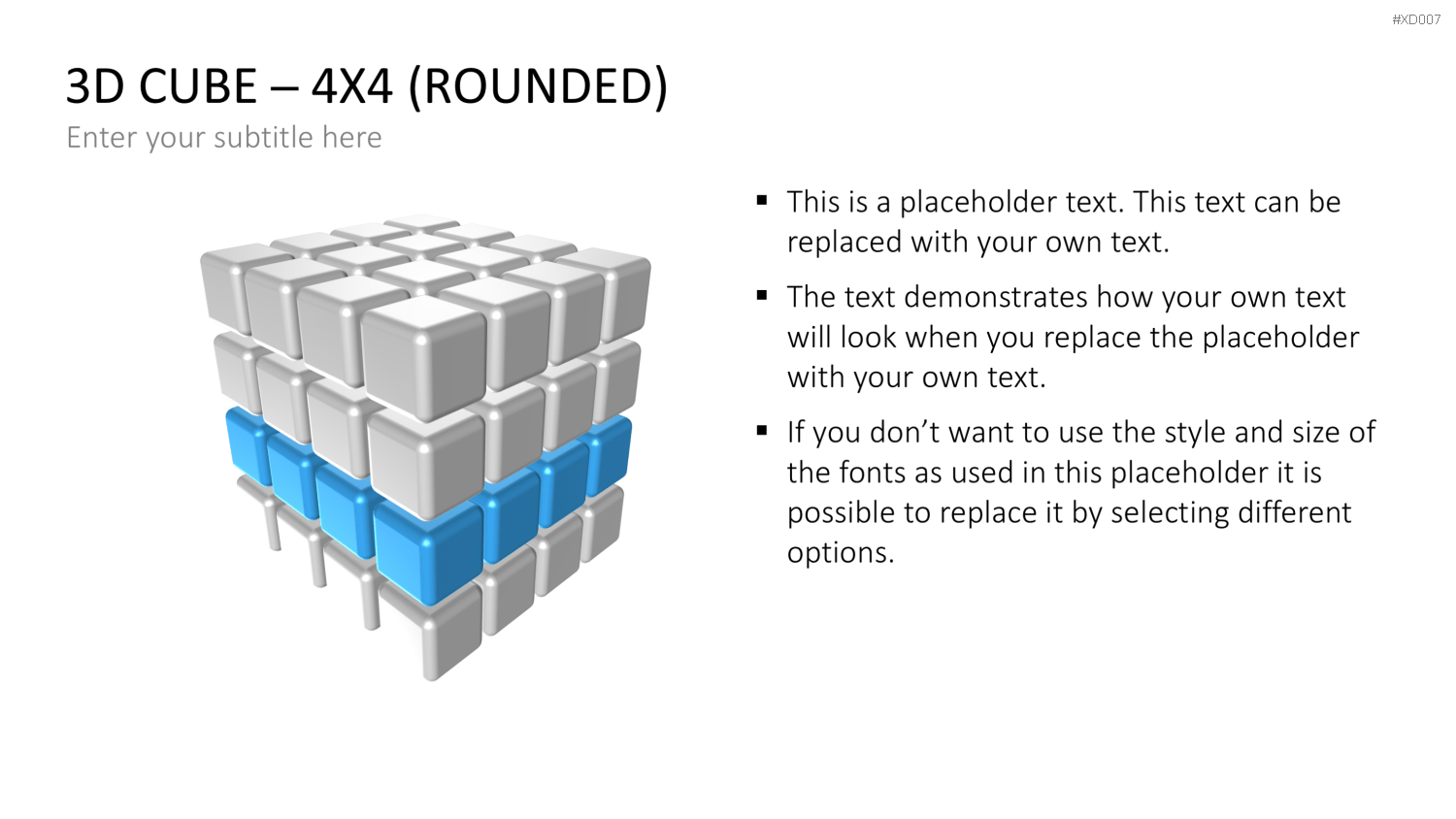 3D Würfel Bundle PowerPoint-Vorlage