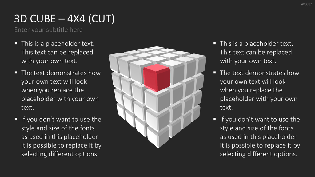 3D Würfel Bundle PowerPoint-Vorlage