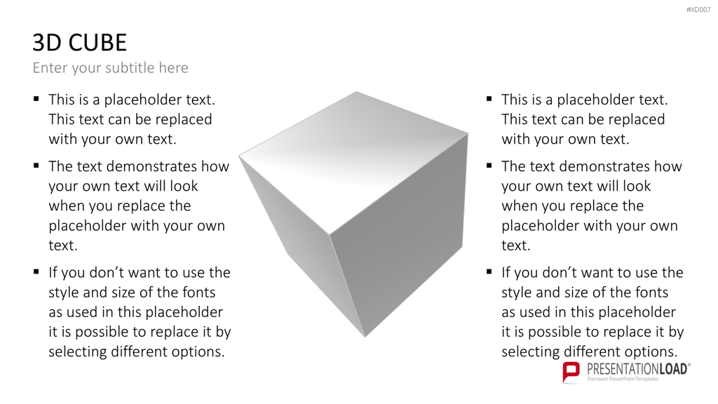 3D Würfel Bundle PowerPoint-Vorlage