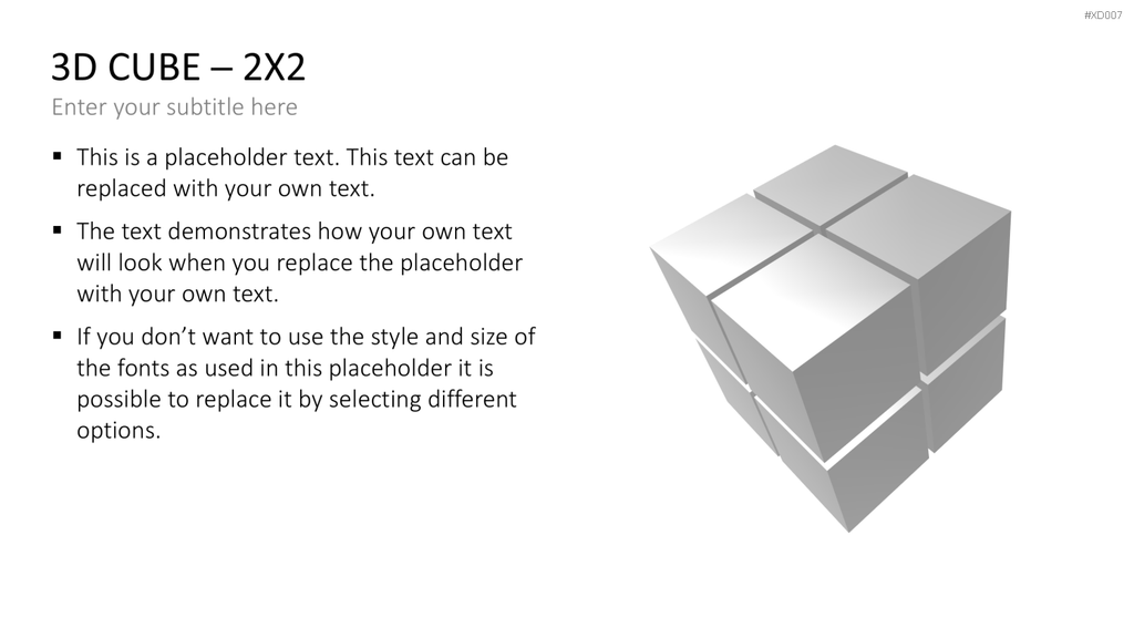 3D Würfel Bundle PowerPoint-Vorlage