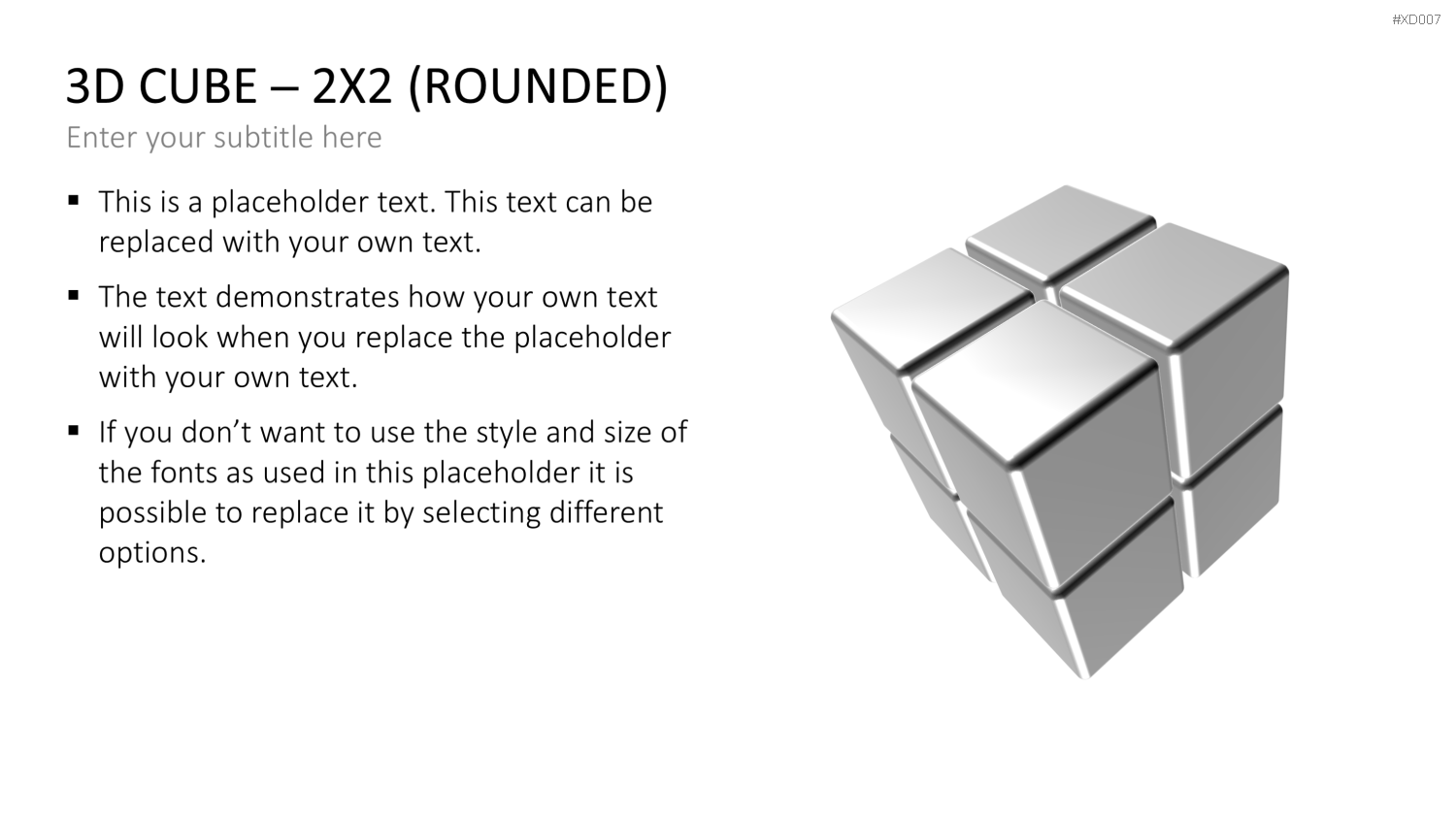 3D Würfel Bundle PowerPoint-Vorlage