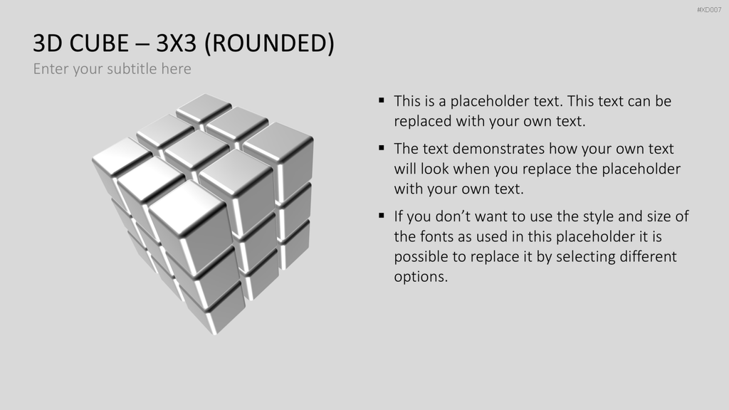 3D Würfel Bundle PowerPoint-Vorlage