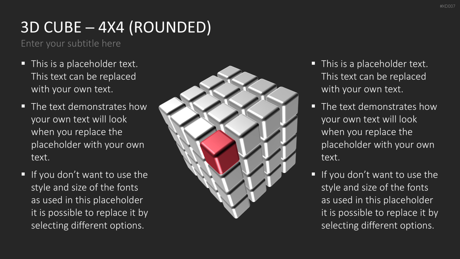 3D Würfel Bundle PowerPoint-Vorlage