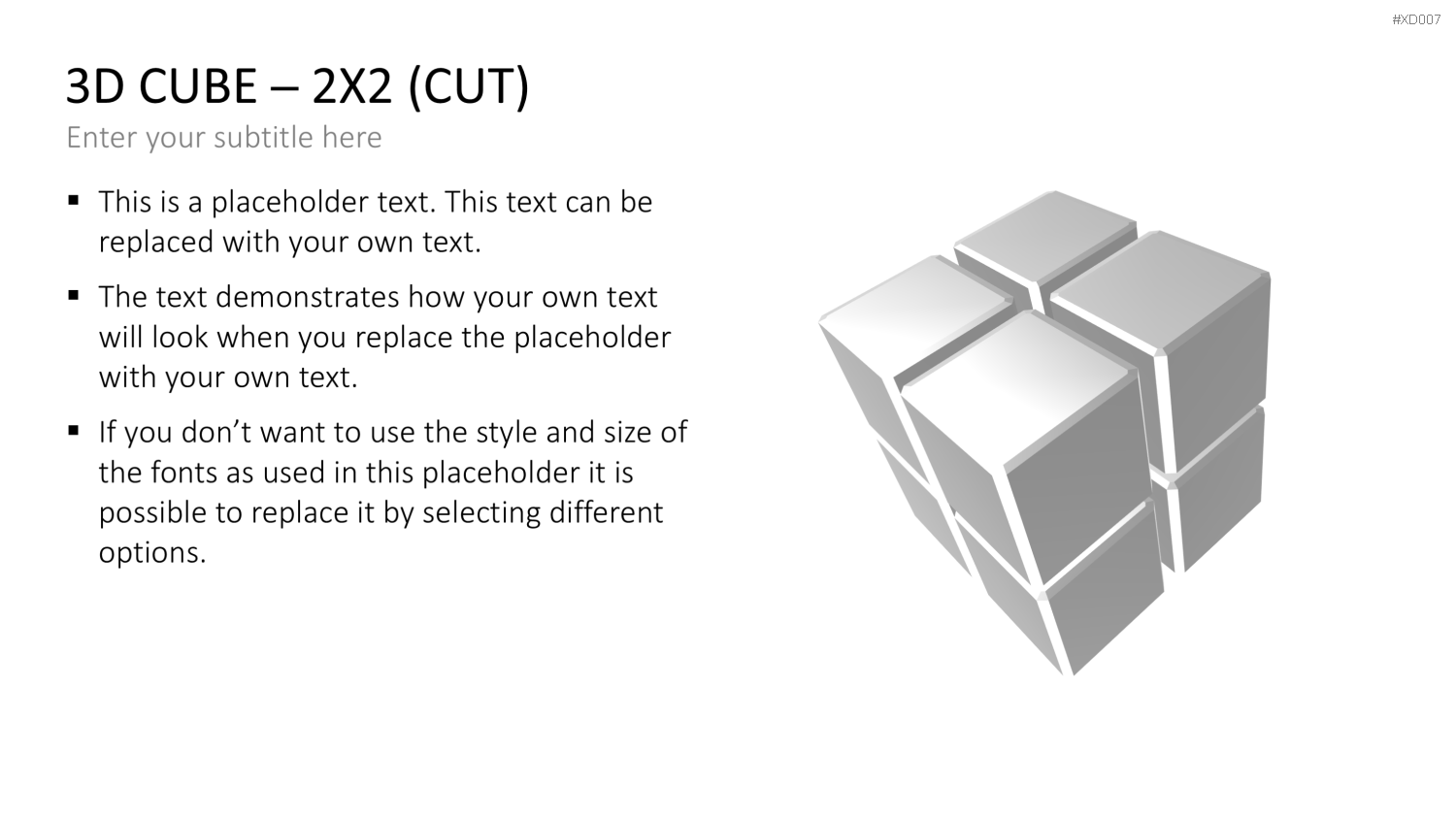 3D Würfel Bundle PowerPoint-Vorlage
