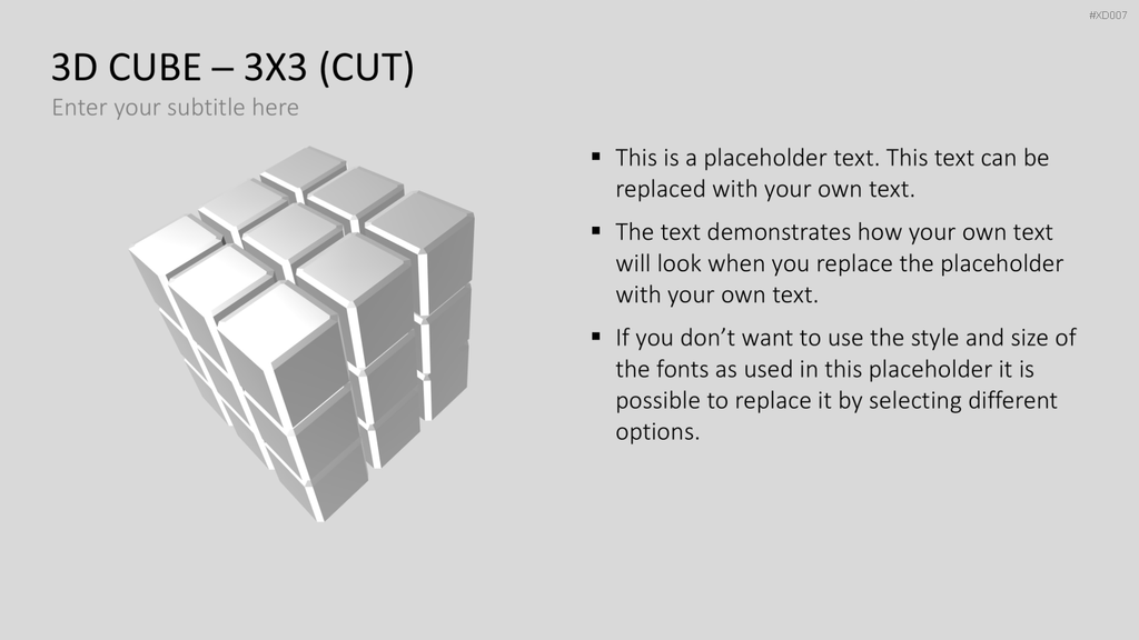 3D Würfel Bundle PowerPoint-Vorlage