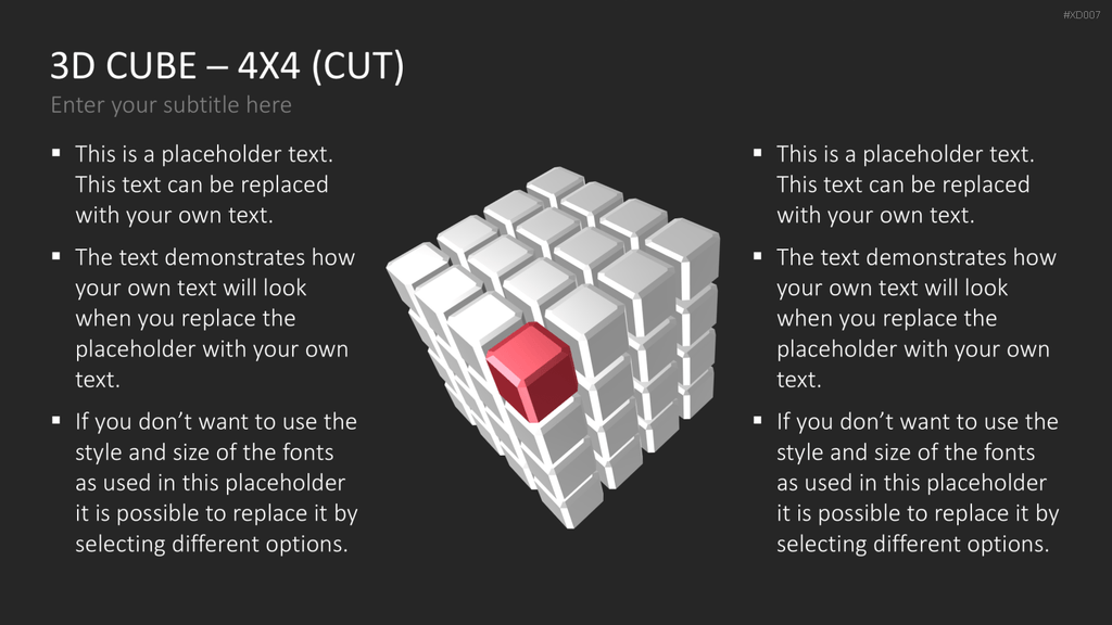 3D Würfel Bundle PowerPoint-Vorlage