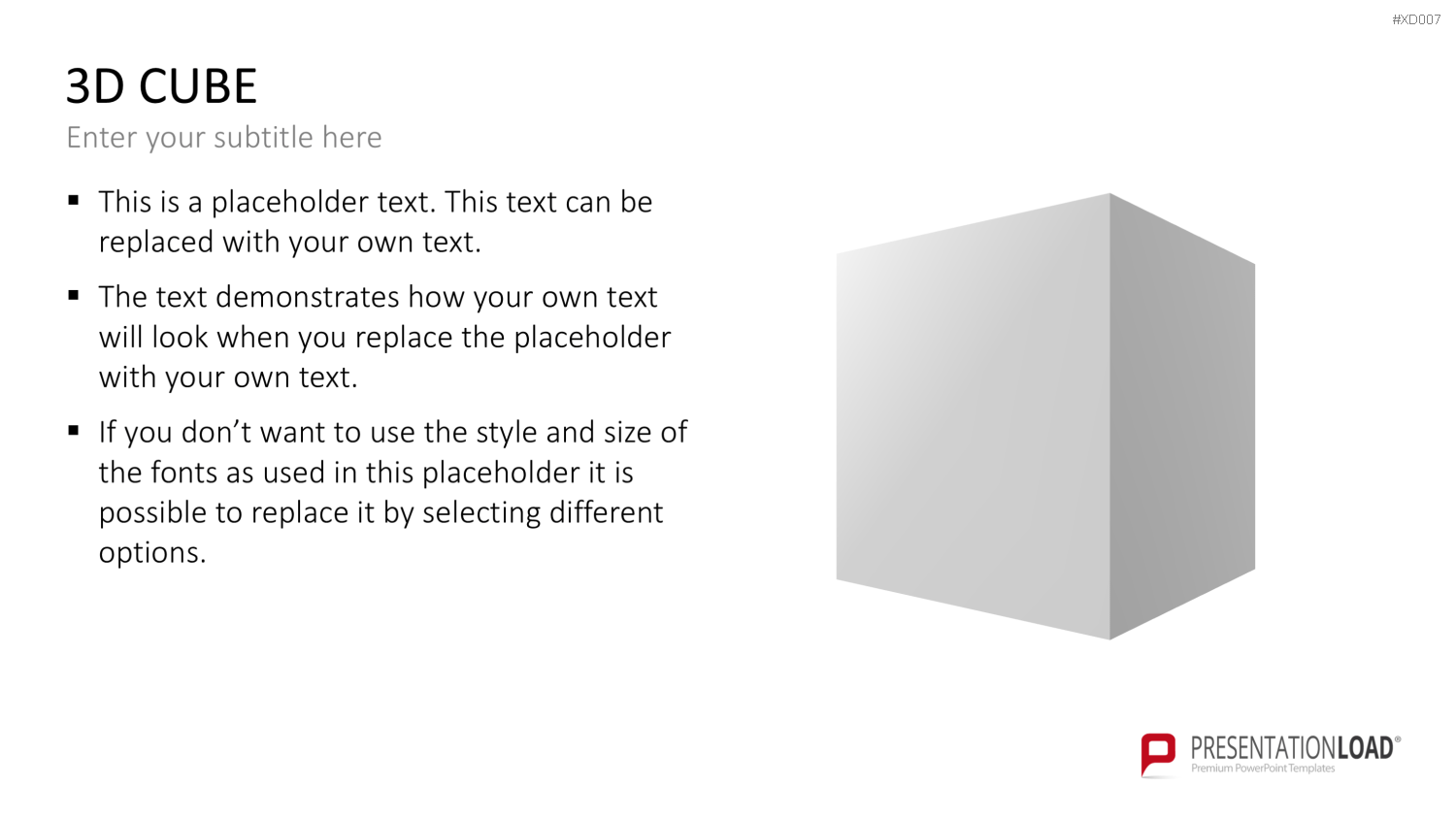 3D Würfel Bundle PowerPoint-Vorlage