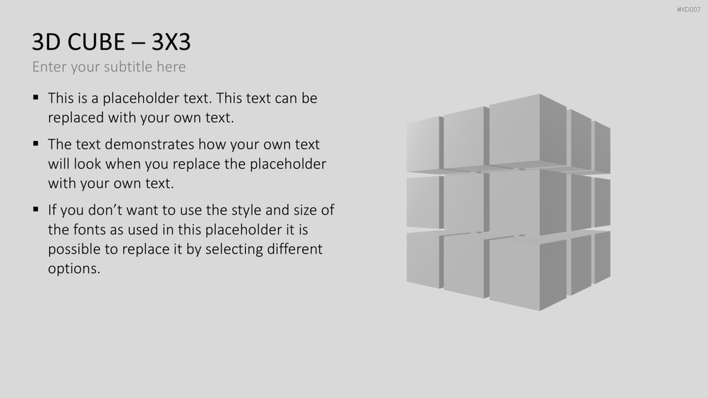 3D Würfel Bundle PowerPoint-Vorlage