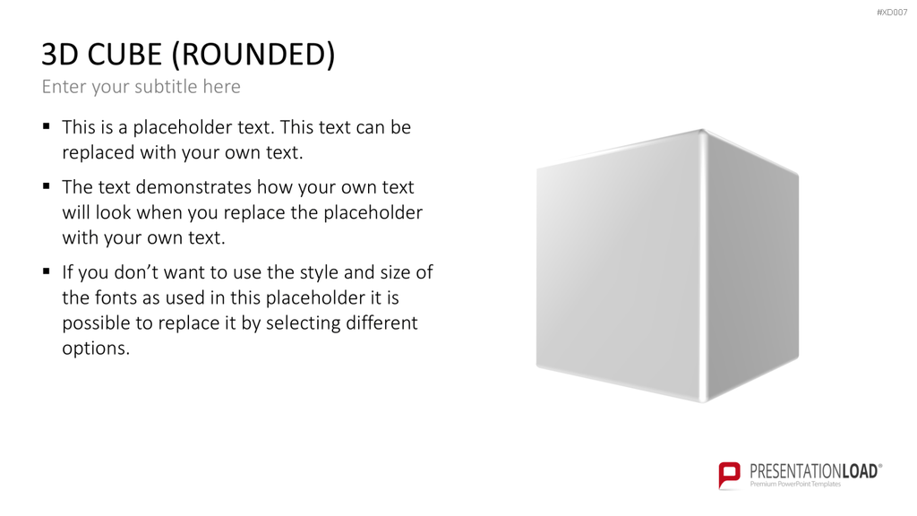 3D Würfel Bundle PowerPoint-Vorlage