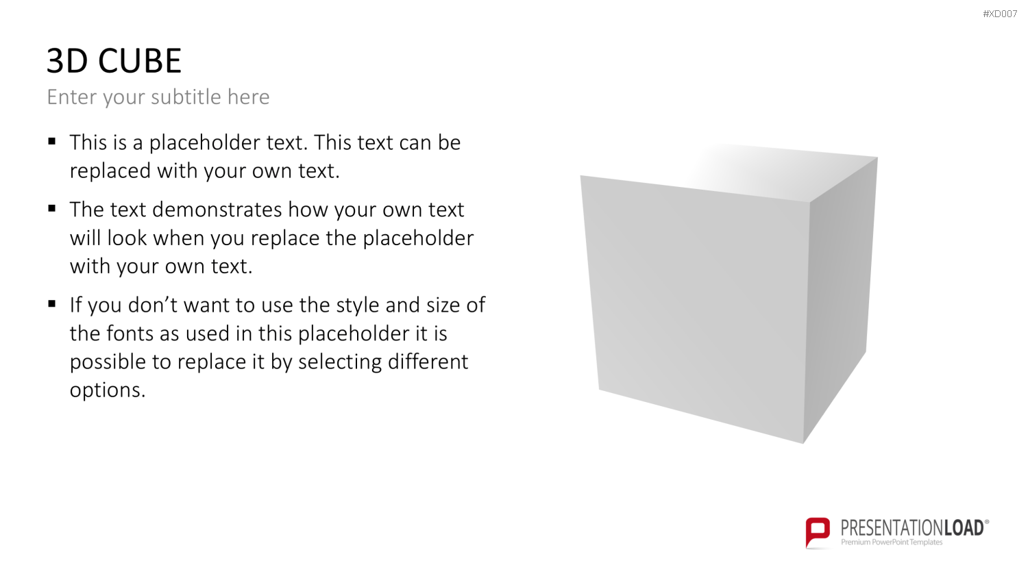3D Würfel Bundle PowerPoint-Vorlage