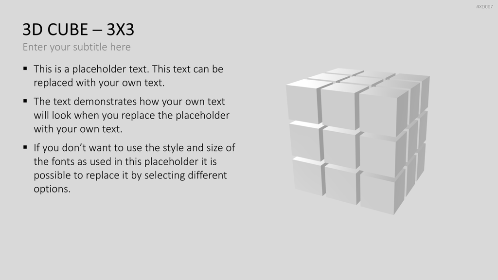 3D Würfel Bundle PowerPoint-Vorlage