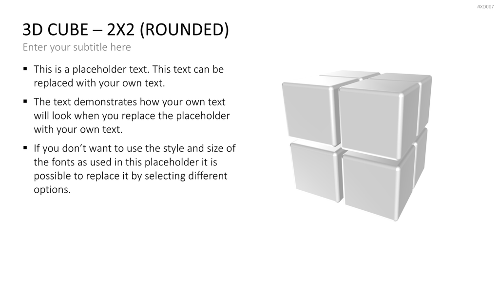 3D Würfel Bundle PowerPoint-Vorlage