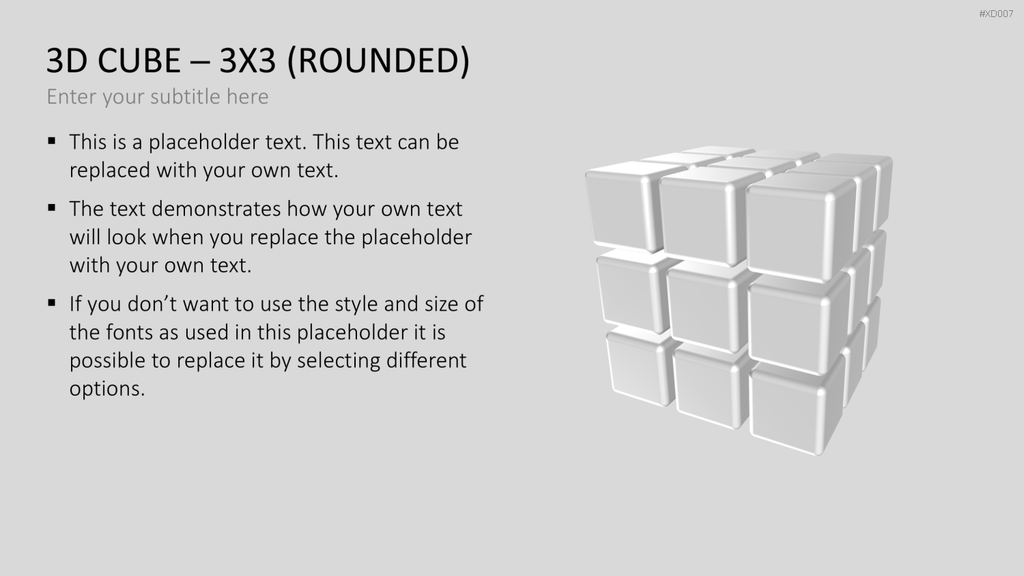 3D Würfel Bundle PowerPoint-Vorlage