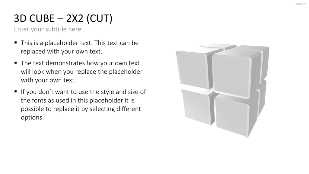 3D Würfel Bundle PowerPoint-Vorlage