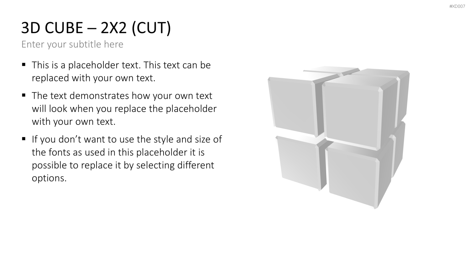3D Würfel Bundle PowerPoint-Vorlage