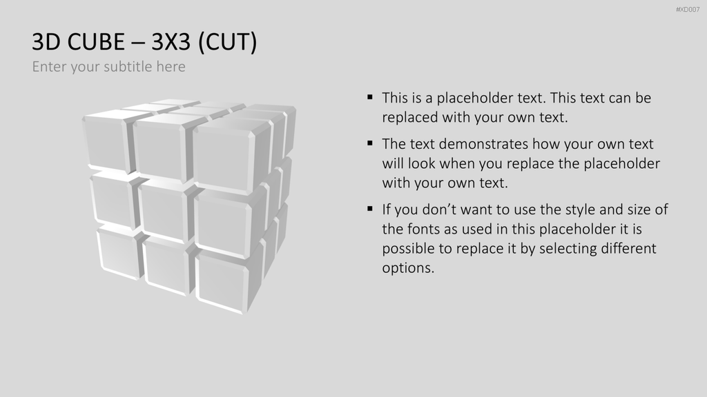 3D Würfel Bundle PowerPoint-Vorlage