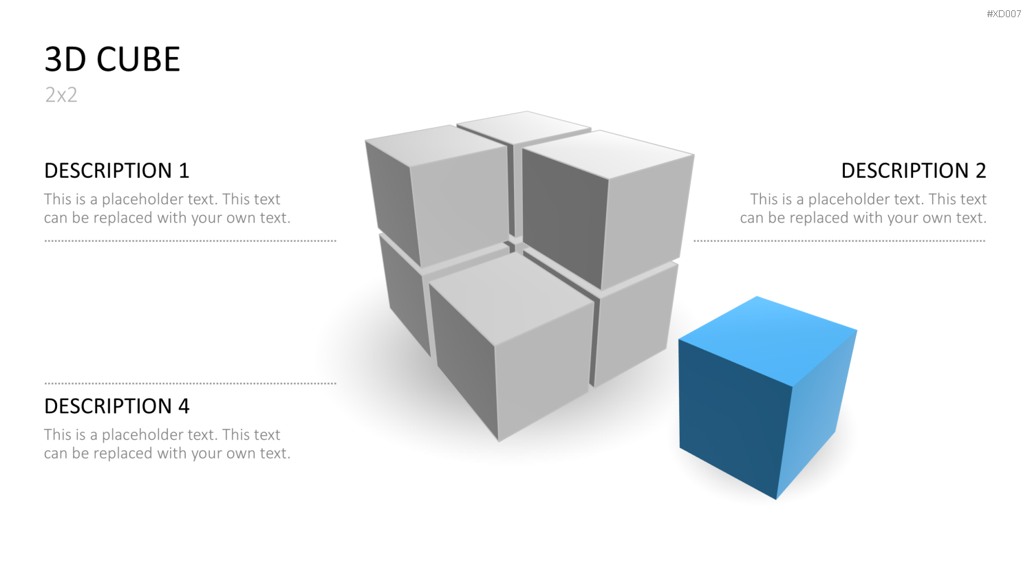 3D Würfel Bundle PowerPoint-Vorlage