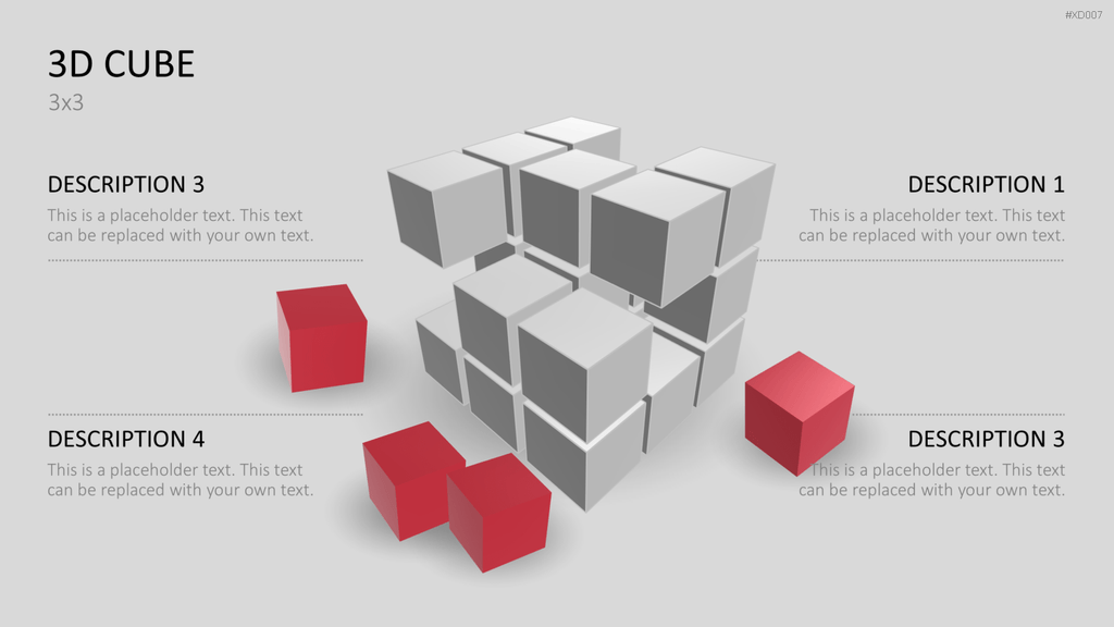 3D Würfel Bundle PowerPoint-Vorlage
