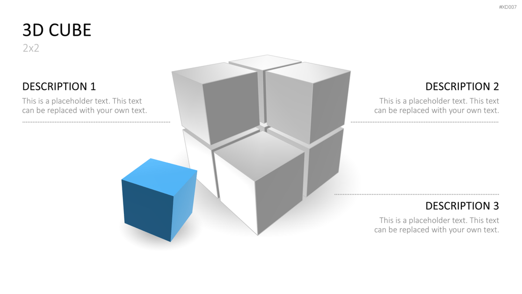 3D Würfel Bundle PowerPoint-Vorlage
