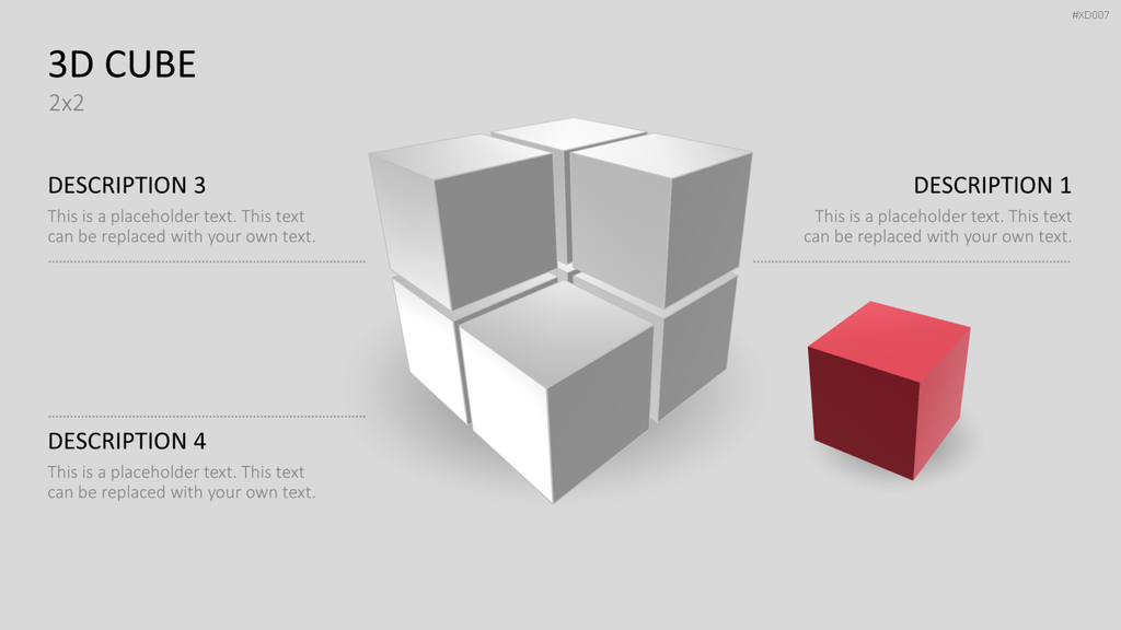 3D Würfel Bundle PowerPoint-Vorlage
