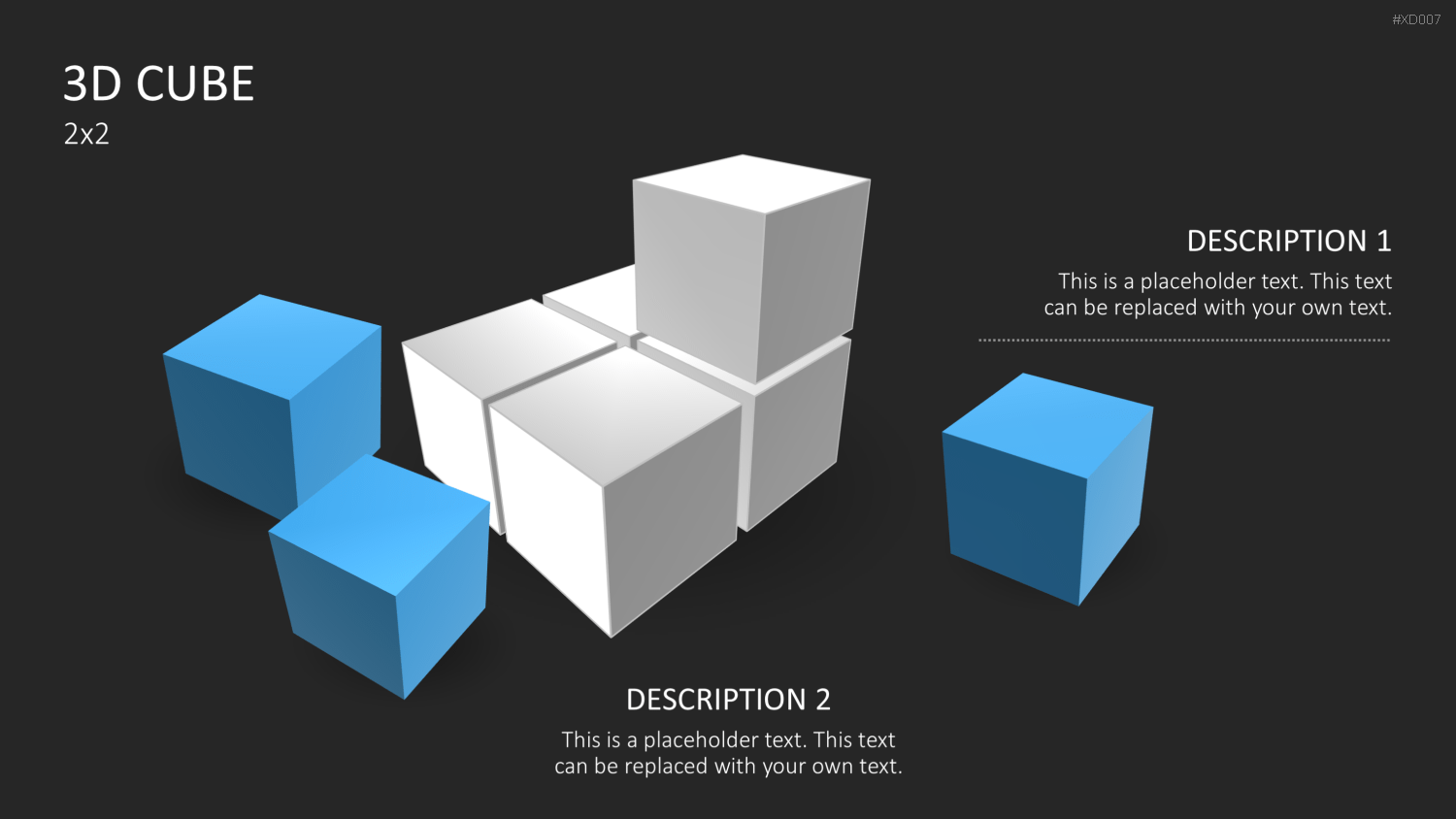 3D Würfel Bundle PowerPoint-Vorlage